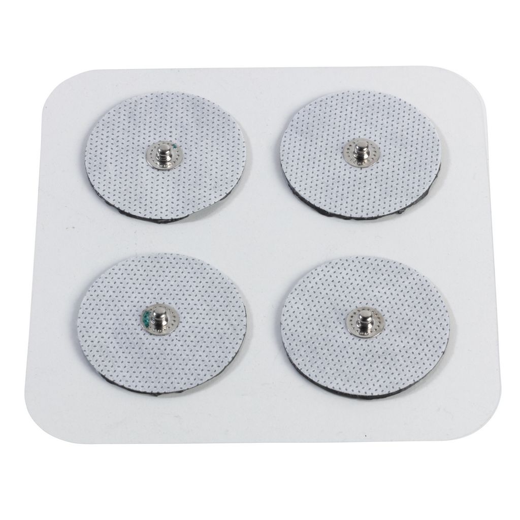 PainAway Long Lasting Electrodes for TENS Unit, Round Pads, Pack of 4 ...